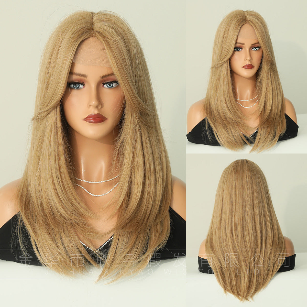 Light Gray Milk Tea Platinum Lace Wig - Elite Lace Fronts (T-Part Straight) (FEVERCOS)