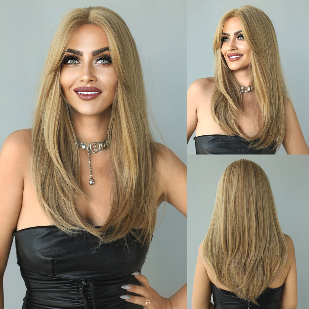 Gray Milk Tea Platinum Lace Wig - Elite Lace Fronts (T-Part Straight) (FEVERCOS)