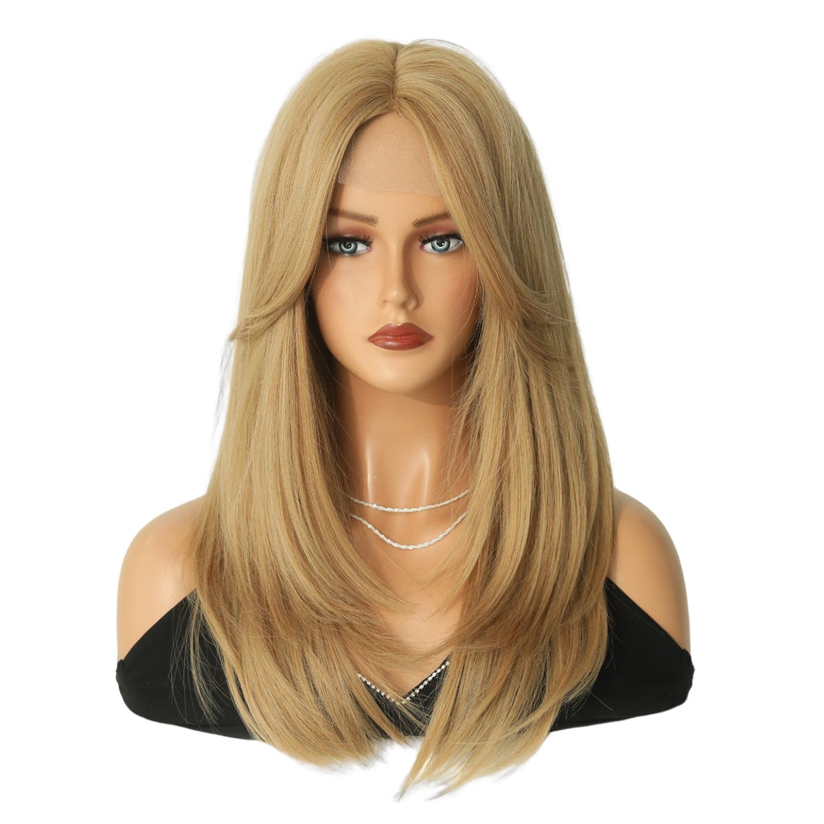 White Smoke Milk Tea Platinum Lace Wig - Elite Lace Fronts (T-Part Straight) (FEVERCOS)
