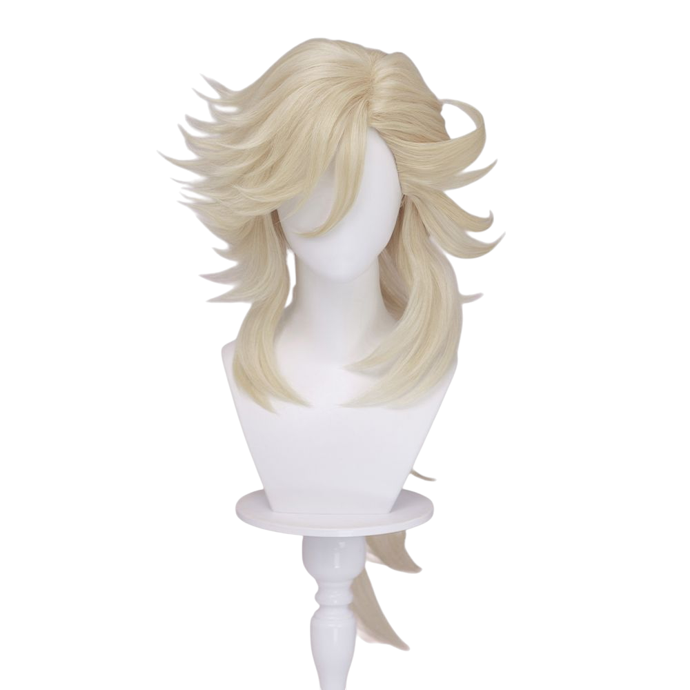 White Smoke Doma Cosplay Wig - Demon Slayer (100cm Teased Roots Long) (FEVERCOS)