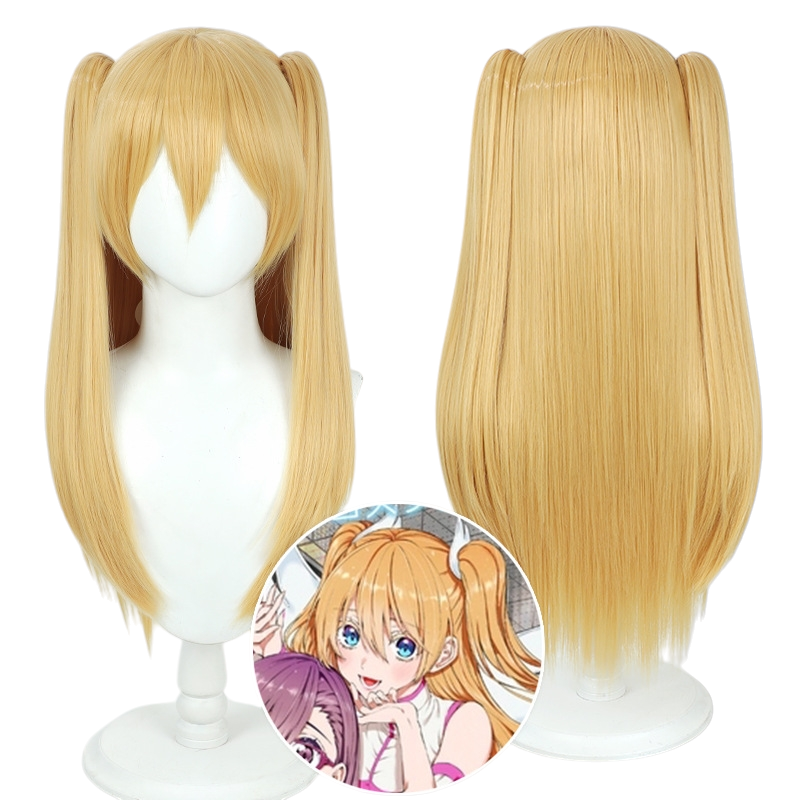 White Smoke Liliel (Lilysa Amano) Cosplay Wig - 2.5 Dimensional Seduction (Golden Yellow Scalp) (FEVERCOS)