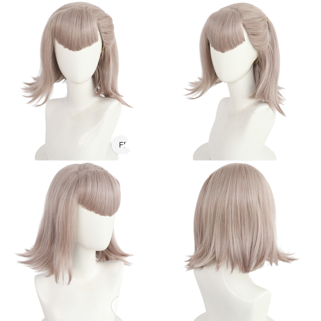Light Gray Halara Nightmare Cosplay Wig - Rain Code (Purple/Blue Styled) (FEVERCOS)