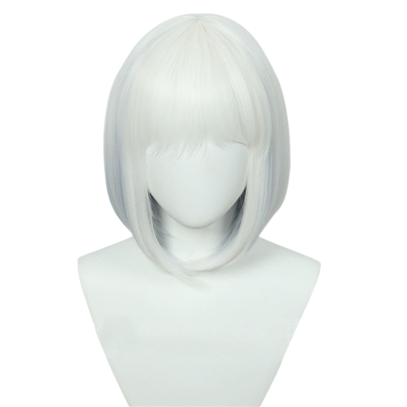 White Smoke Siesta Cosplay Wig - The Detective Is Already Dead (White Inward Bob) (FEVERCOS)