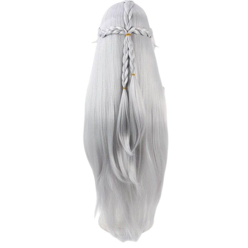 White Smoke Sevirian Lowell Cosplay Wig - Zenless Zone Zero (Silver Grey Styled Short) (FEVERCOS)