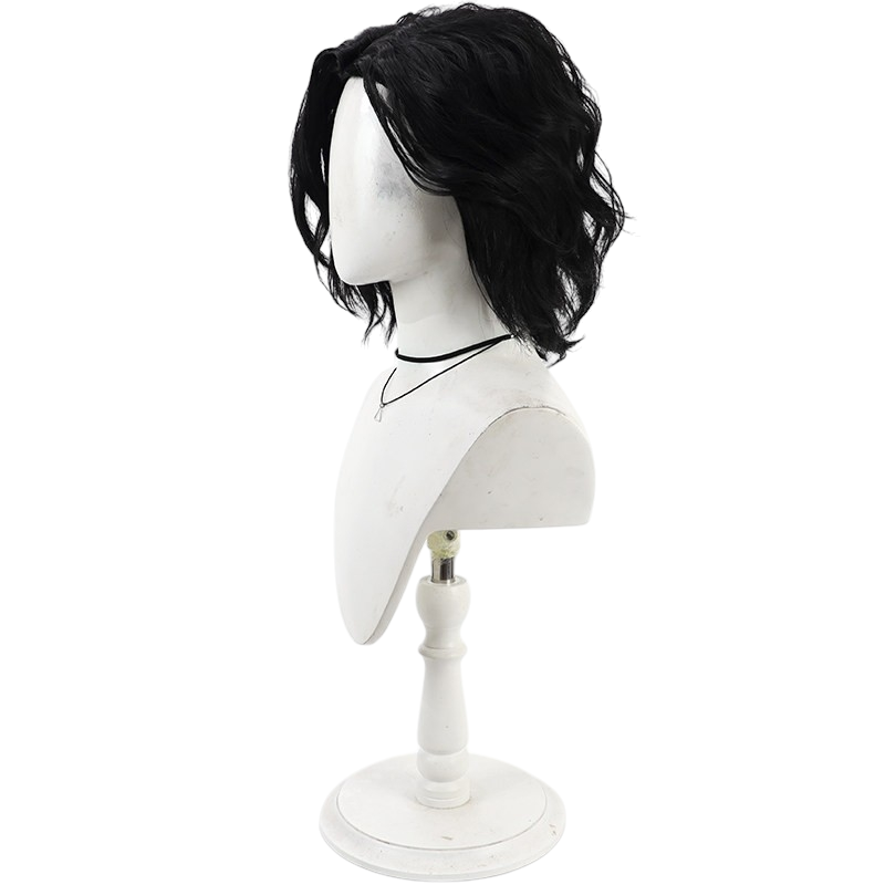 White Smoke Raya Lucaria Scholar Cosplay Wig - Elden Ring (Black Curly Scalp) (FEVERCOS)