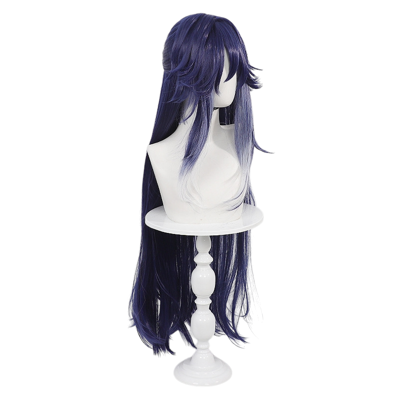 White Smoke Bushitu (The Detective) Cosplay Wig - Honkai: Star Rail (Gradient Half-Up Scalp) (FEVERCOS)