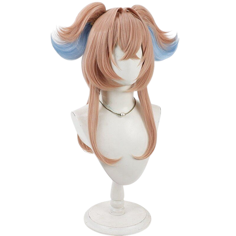 White Smoke Linnea Cosplay Wig - Genshin Impact (Scalp Detachable Ponytail) (FEVERCOS)