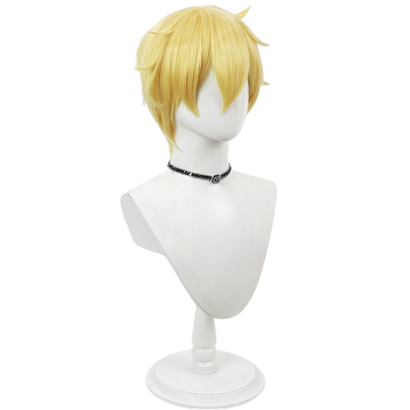 White Smoke Kohaku Cosplay Wig - How I Attended an All-Guy's Mixer (Amber Blonde Short) (FEVERCOS)