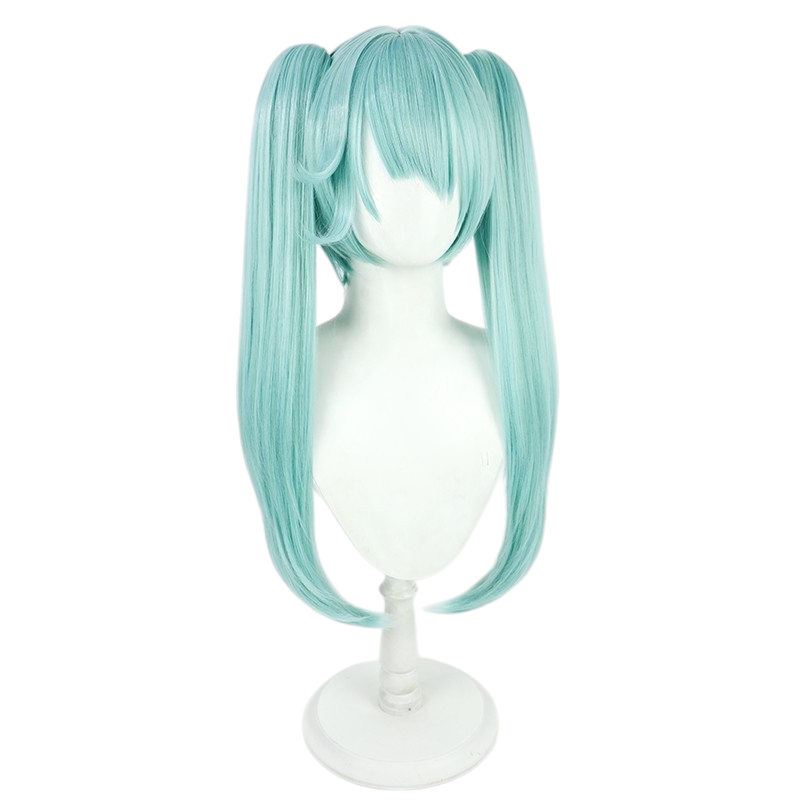 White Smoke Faruzan Cosplay Wig - Genshin Impact (Mint Green Twin Tails) (FEVERCOS)