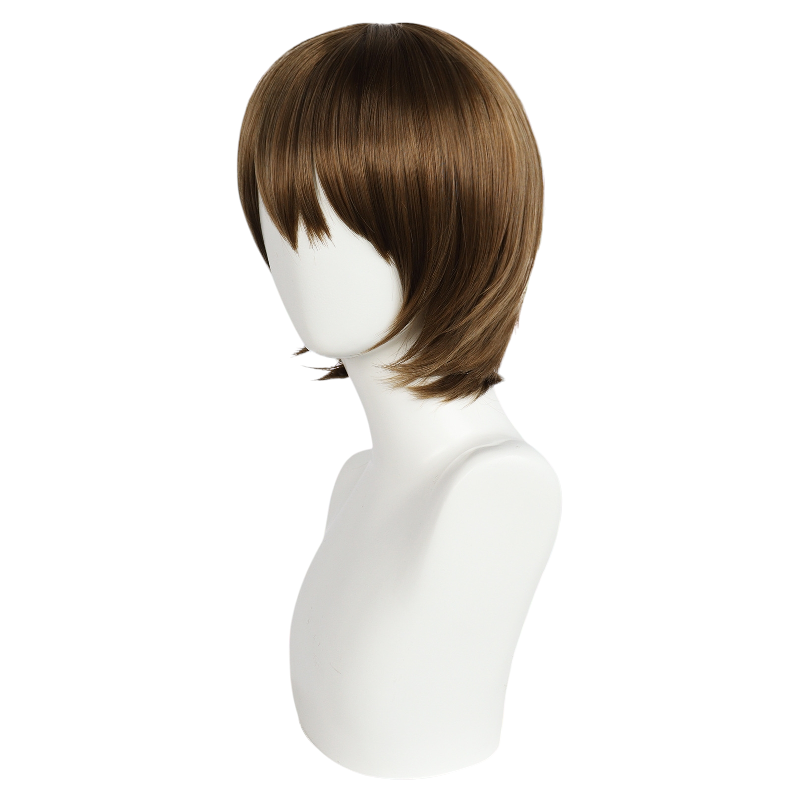 White Smoke Goro Akechi (Detective Prince) Cosplay Wig - Persona 5 (Milk Tea Brown) (FEVERCOS)