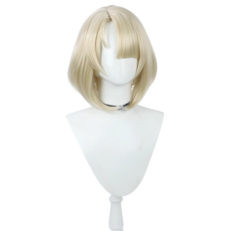 White Smoke Freminet Cosplay Wig - Genshin Impact (Ash Blonde Bob) (FEVERCOS)