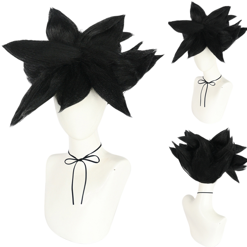 White Smoke Goku Black (Super Saiyan Rosé) Cosplay Wig - Dragon Ball Super (Pink Spiky) (FEVERCOS)