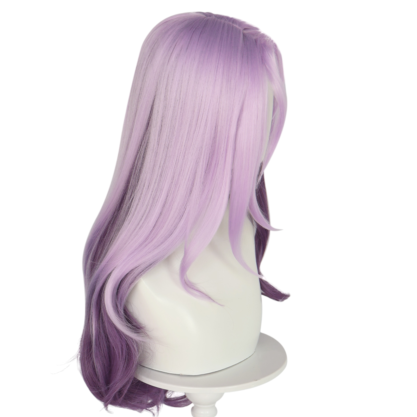 White Smoke Jade Cosplay Wig - Honkai: Star Rail (Purple Gradient Waves) (FEVERCOS)