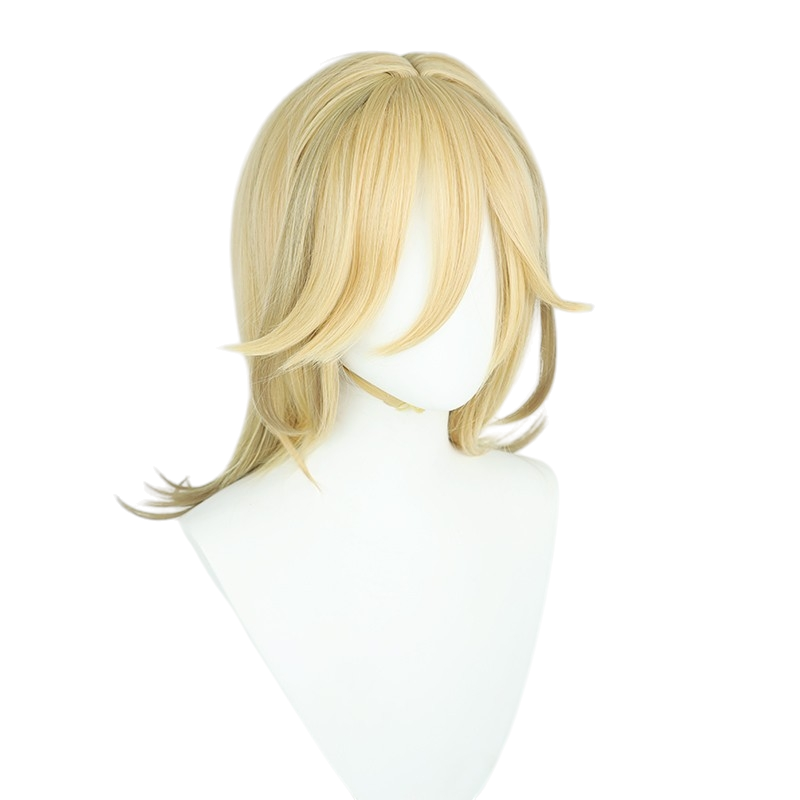 White Smoke Kaveh Cosplay Wig - Genshin Impact (Blonde/Orange Gradient) (FEVERCOS)