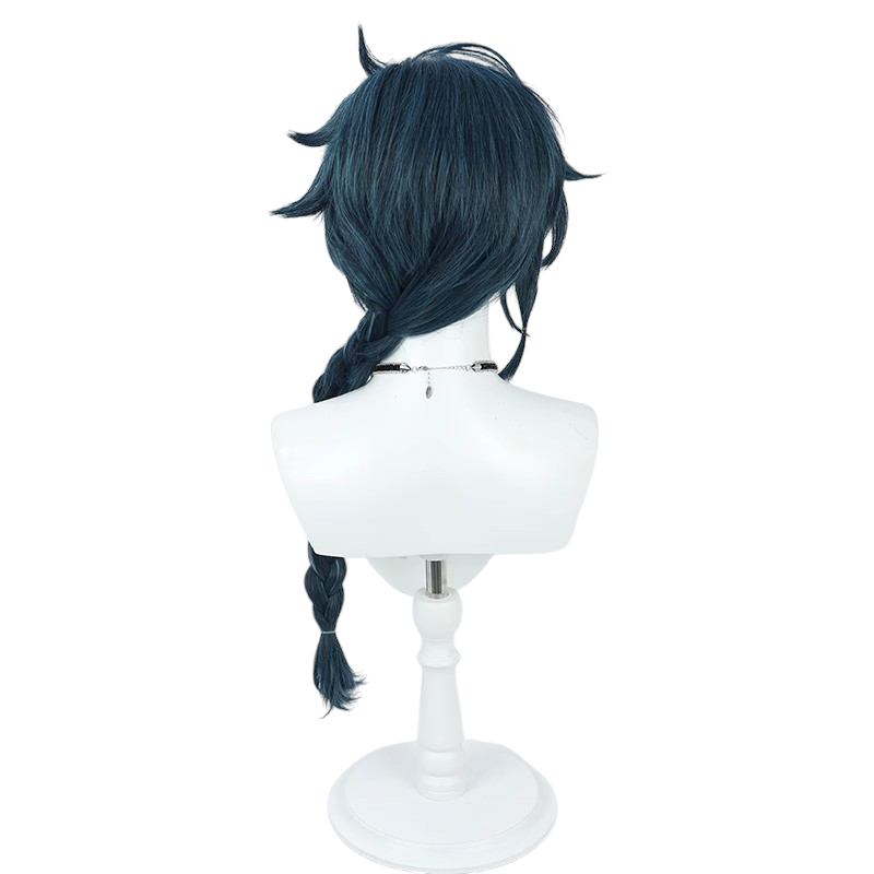 White Smoke Kaeya "Sailwind Shadow" (Skin) Cosplay Wig - Genshin Impact (Braided Ponytail) (FEVERCOS)