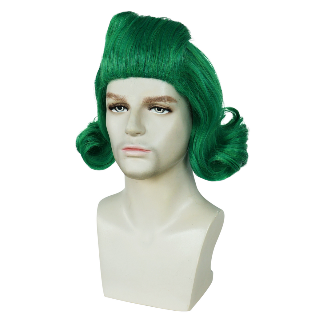 White Smoke Oompa Loompa Cosplay Wig - Wonka / Charlie and the Chocolate Factory (Green Flipped) (FEVERCOS)