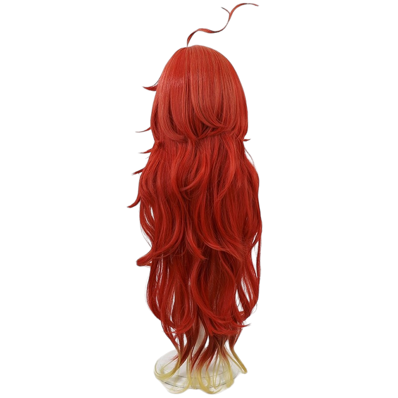 White Smoke Mavuika (Pyro Archon) Cosplay Wig - Genshin Impact (90cm Multi-Color) (FEVERCOS)