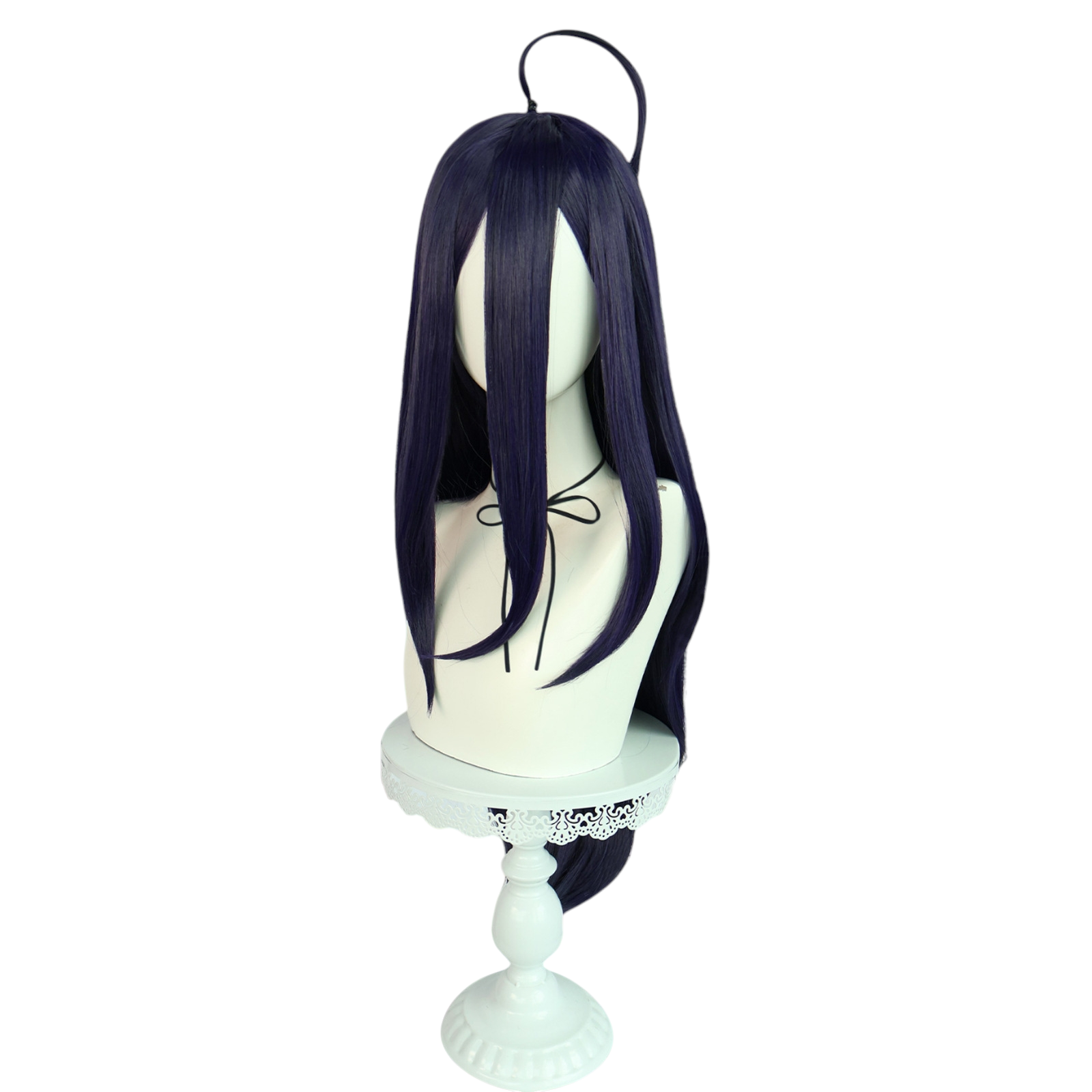 White Smoke Albedo Cosplay Wig - Overlord (Black/Purple Gradient) (FEVERCOS)