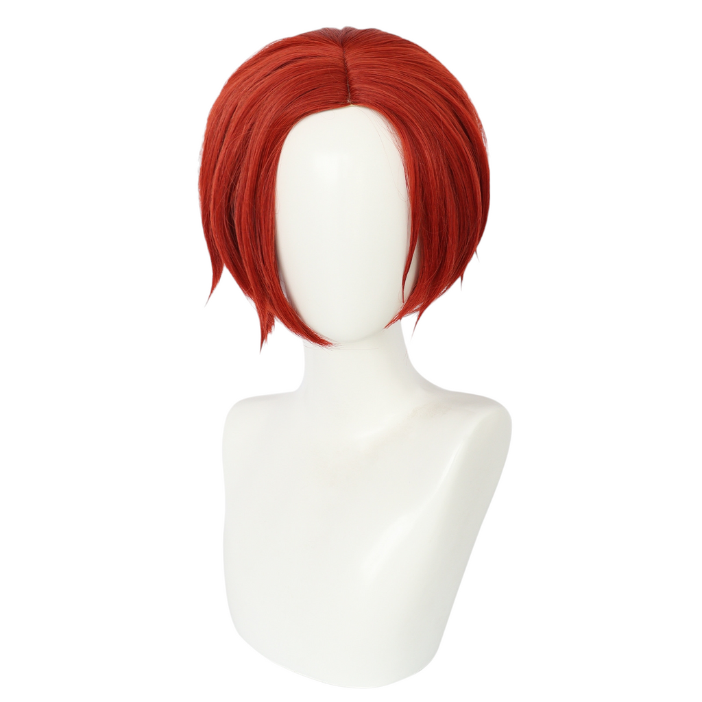 White Smoke Wonder (Protagonist) Cosplay Wig - Persona 5: The Phantom X (Dark Red) (FEVERCOS)