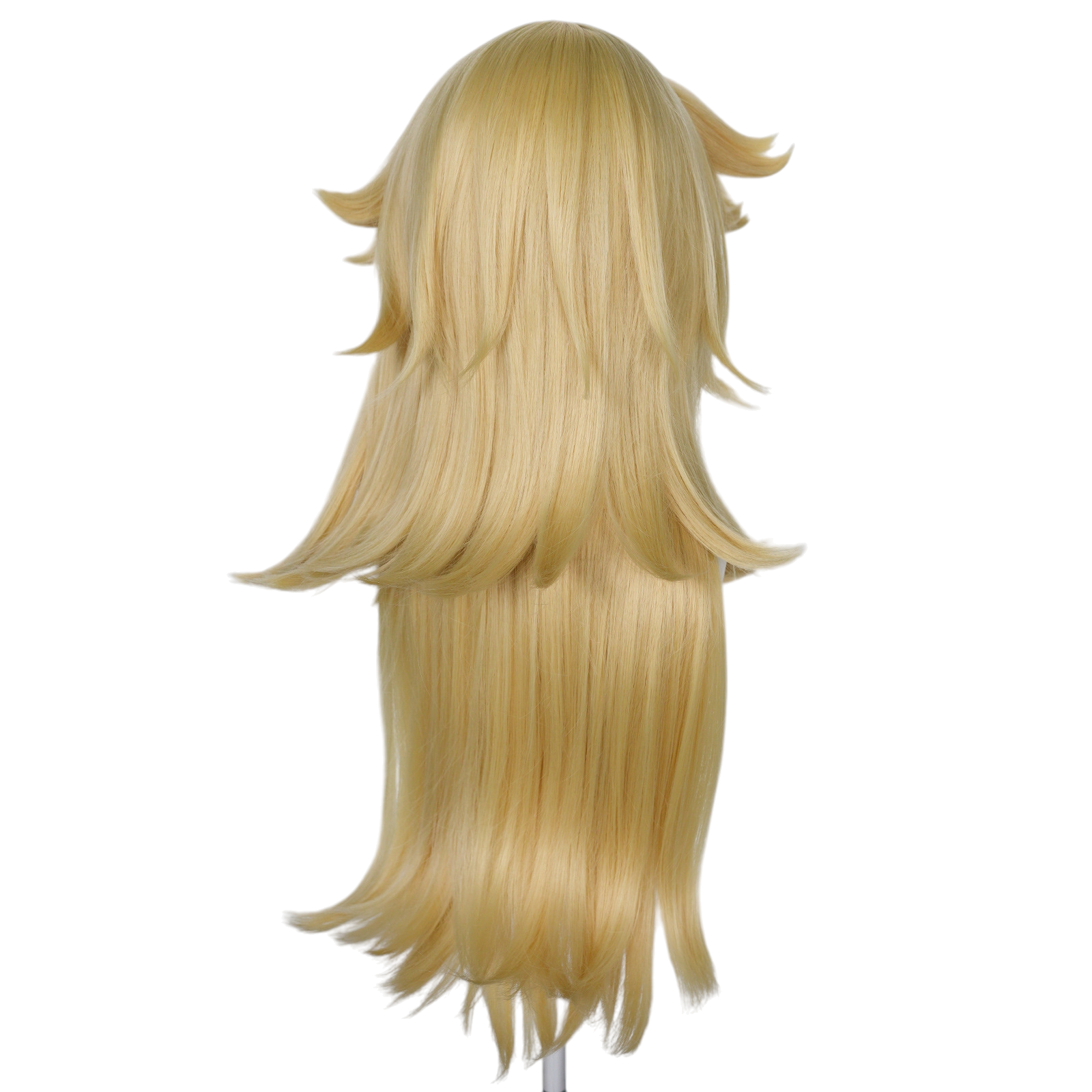 White Smoke Rosalina Cosplay Wig - Super Mario Bros (Pale Blonde/Silver Bang) (FEVERCOS)