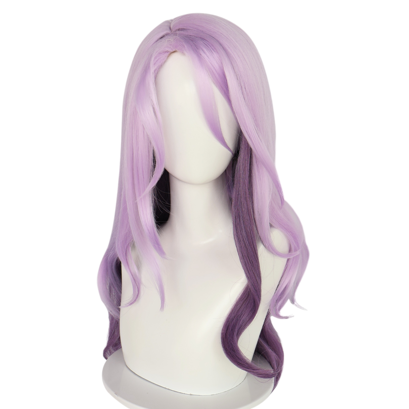 White Smoke Jade Cosplay Wig - Honkai: Star Rail (Purple Gradient Waves) (FEVERCOS)