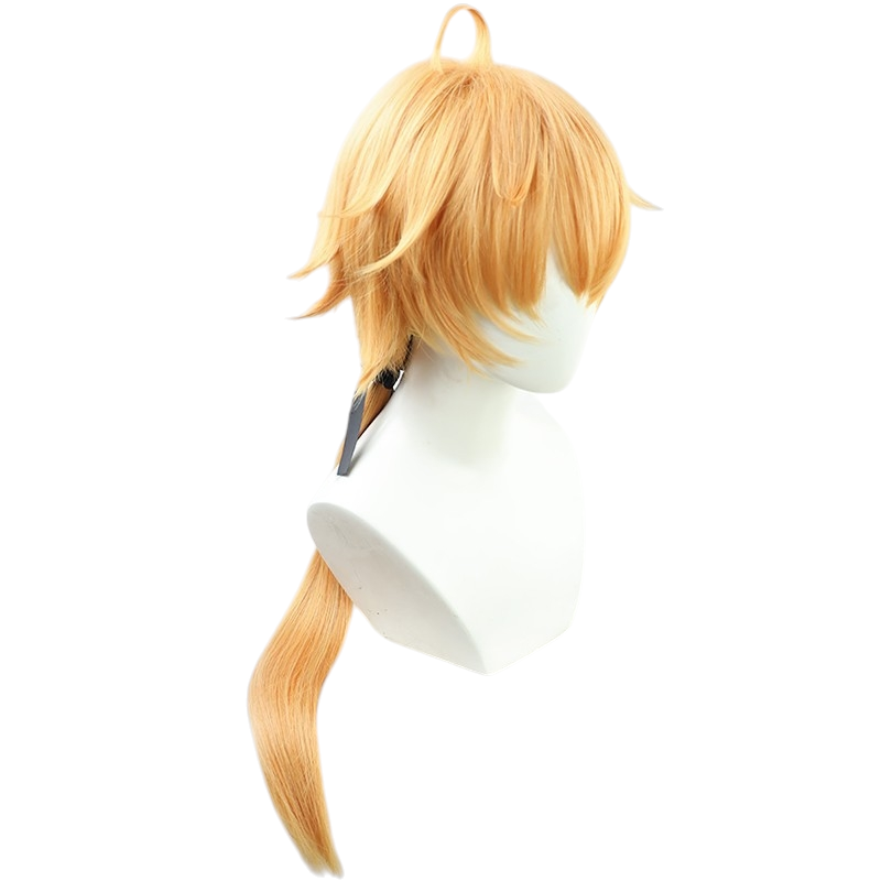 White Smoke Thoma Cosplay Wig - Genshin Impact (Ash Blonde Short) (FEVERCOS)