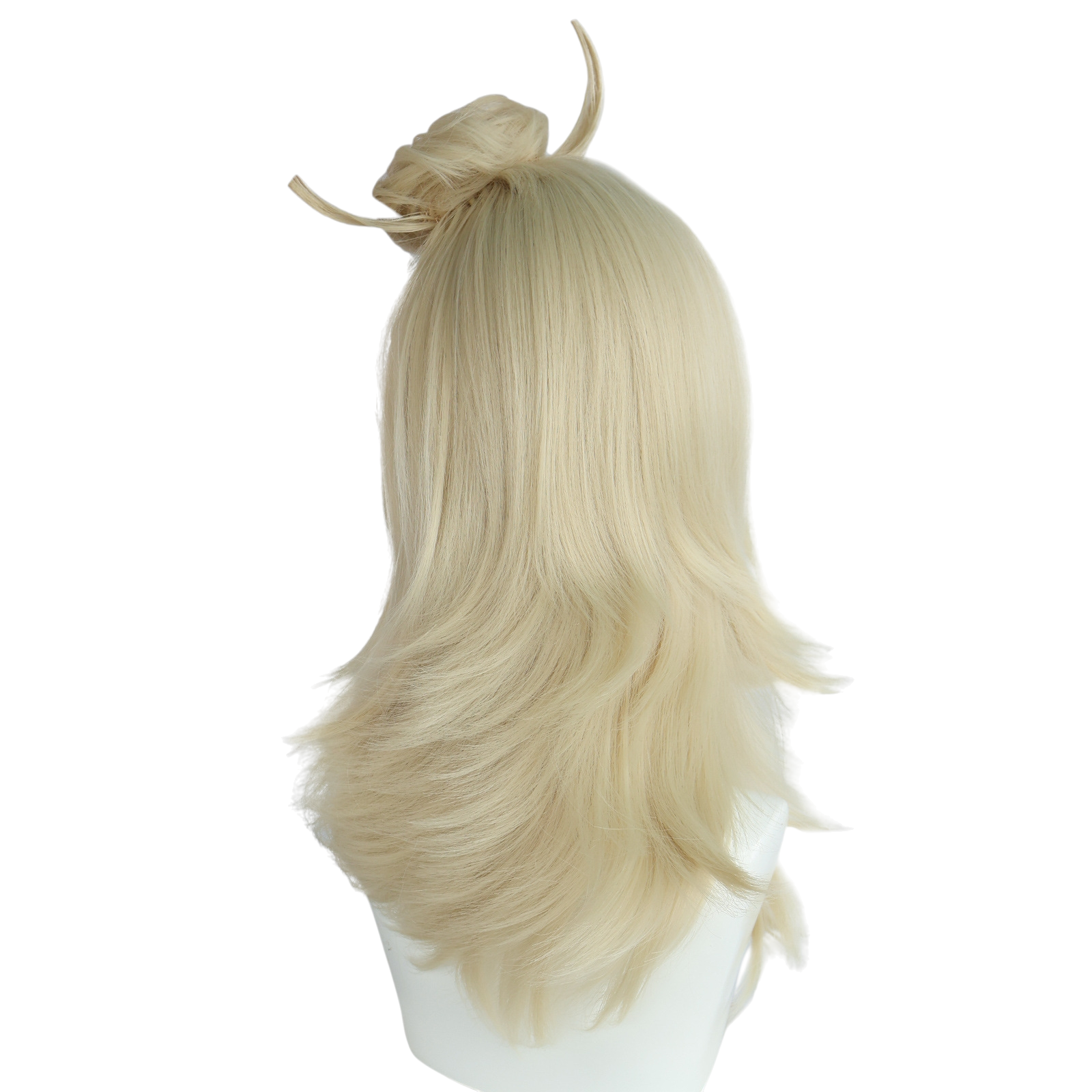 White Smoke Piper Wheel Cosplay Wig - Zenless Zone Zero (Blonde/Buns) (FEVERCOS)