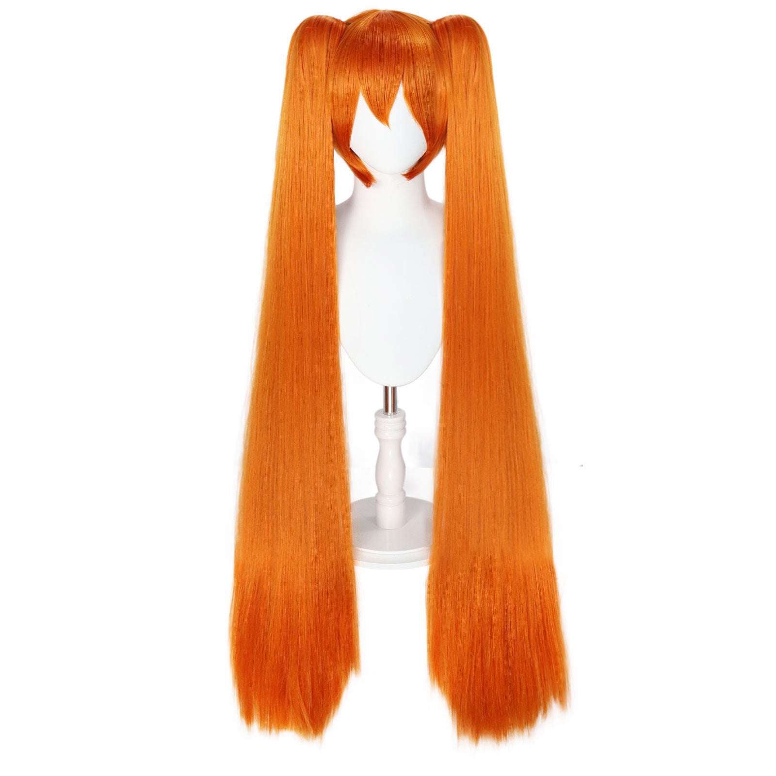 Chocolate Osana Najimi Cosplay Wig - Yandere Simulator (Orange Twin Tails) (FEVERCOS)