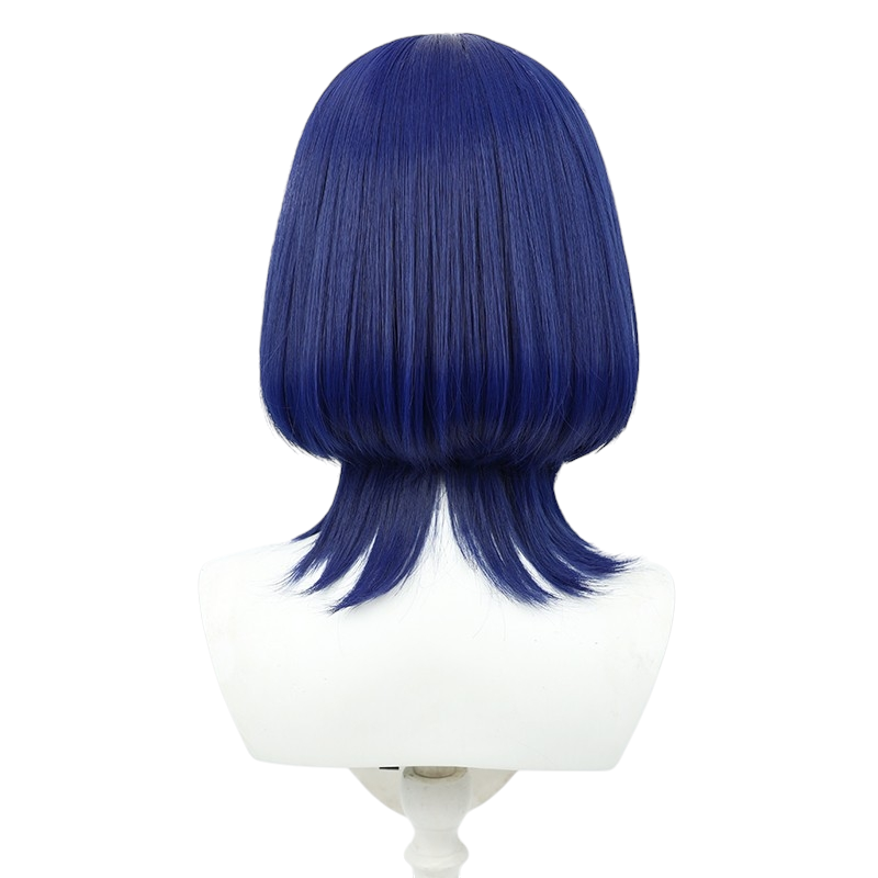 White Smoke Scaramouche (The Balladeer) Cosplay Wig - Genshin Impact (Indigo Bowl Cut) (FEVERCOS)