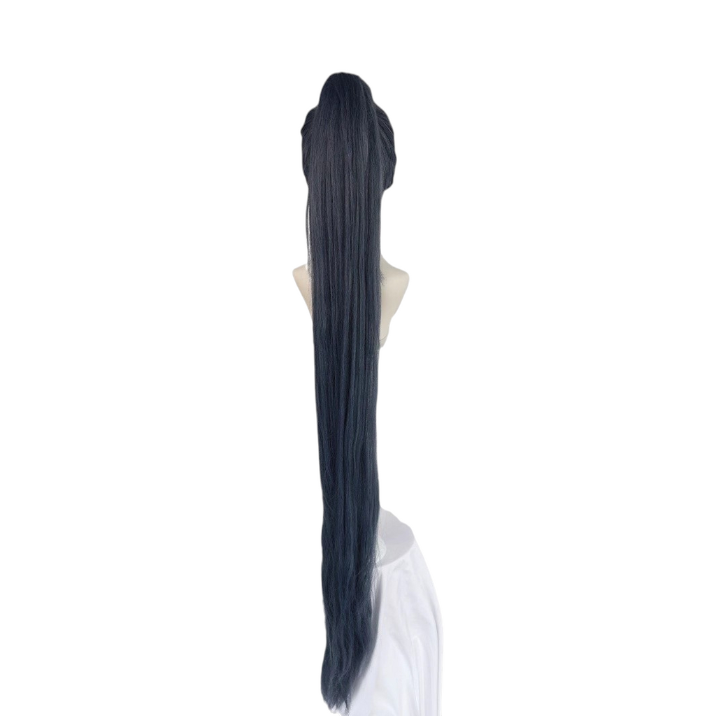 White Smoke Plum Blossom 13 (Meihua Shisan) Cosplay Wig - Scissor Seven (135cm Black/Blue) (FEVERCOS)