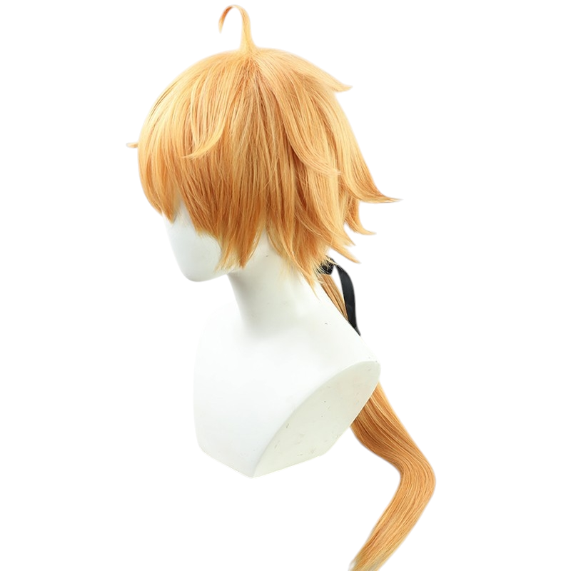 White Smoke Thoma Cosplay Wig - Genshin Impact (Ash Blonde Short) (FEVERCOS)