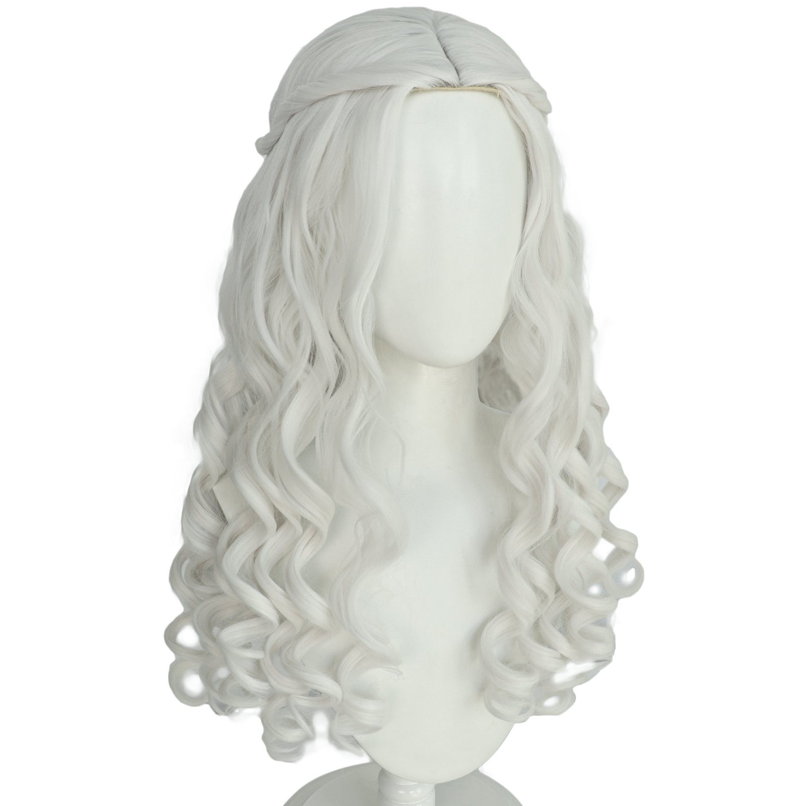 Gray White Queen Cosplay Wig | Alice in Wonderland 2 (White Curls)