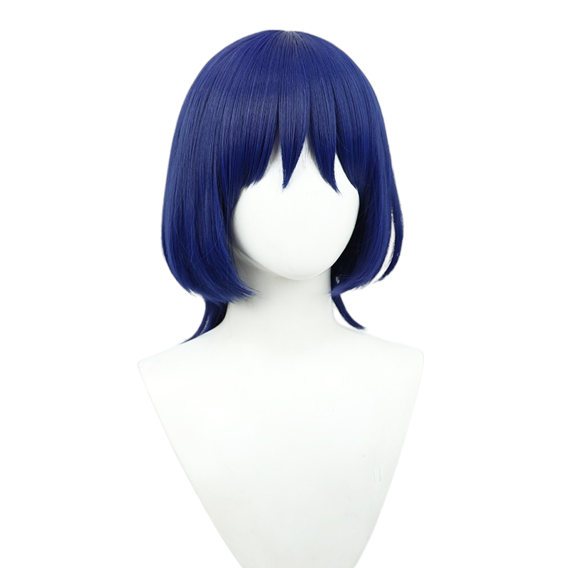 White Smoke Scaramouche (The Balladeer) Cosplay Wig - Genshin Impact (Indigo Bowl Cut) (FEVERCOS)