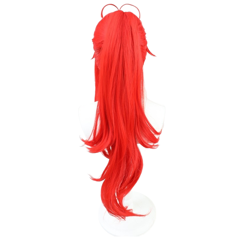 White Smoke Diluc (Red Dead of Night) Cosplay Wig - Genshin Impact (High Ponytail) (FEVERCOS)