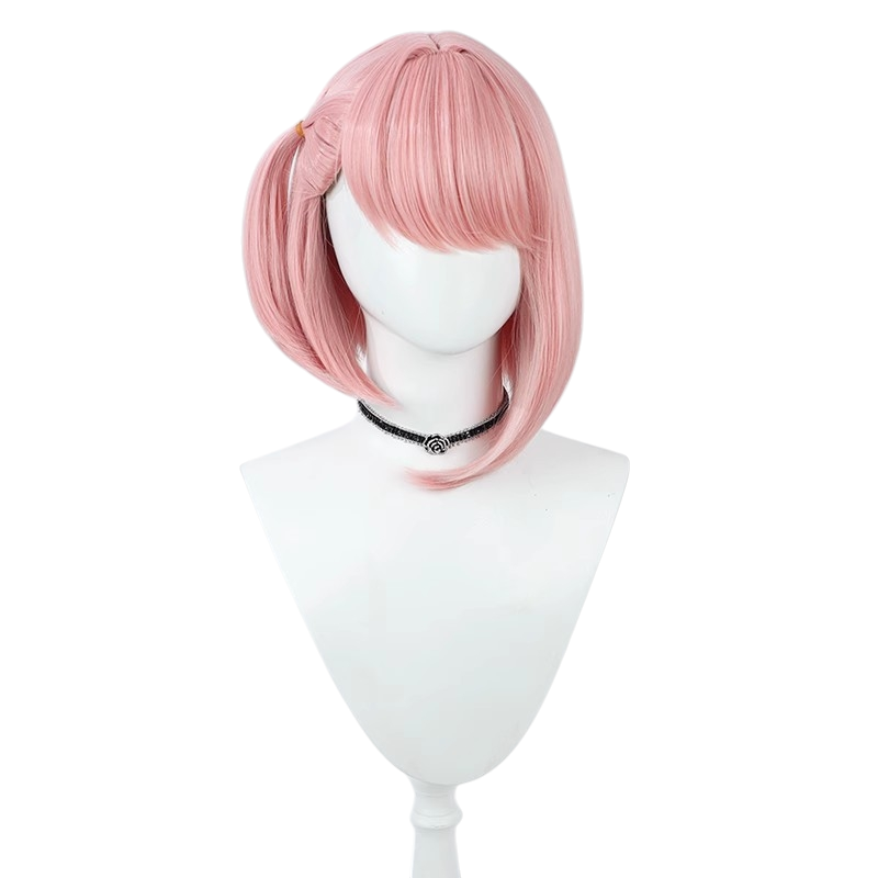 White Smoke Charlotte Cosplay Wig - Genshin Impact (Pink Braid) (FEVERCOS)