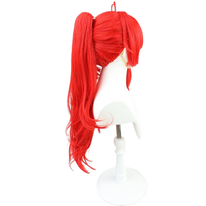 White Smoke Diluc (Red Dead of Night) Cosplay Wig - Genshin Impact (High Ponytail) (FEVERCOS)
