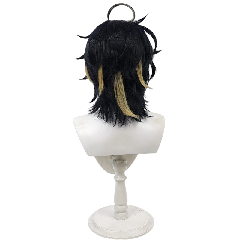 White Smoke Kinich Cosplay Wig - Genshin Impact (Green/Black/Gold) (FEVERCOS)