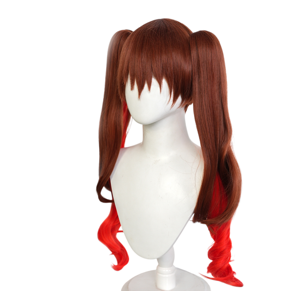 White Smoke Yoyoko Ohtsuki Cosplay Wig - Bocchi the Rock! (Brown/Red Highlights) (FEVERCOS)