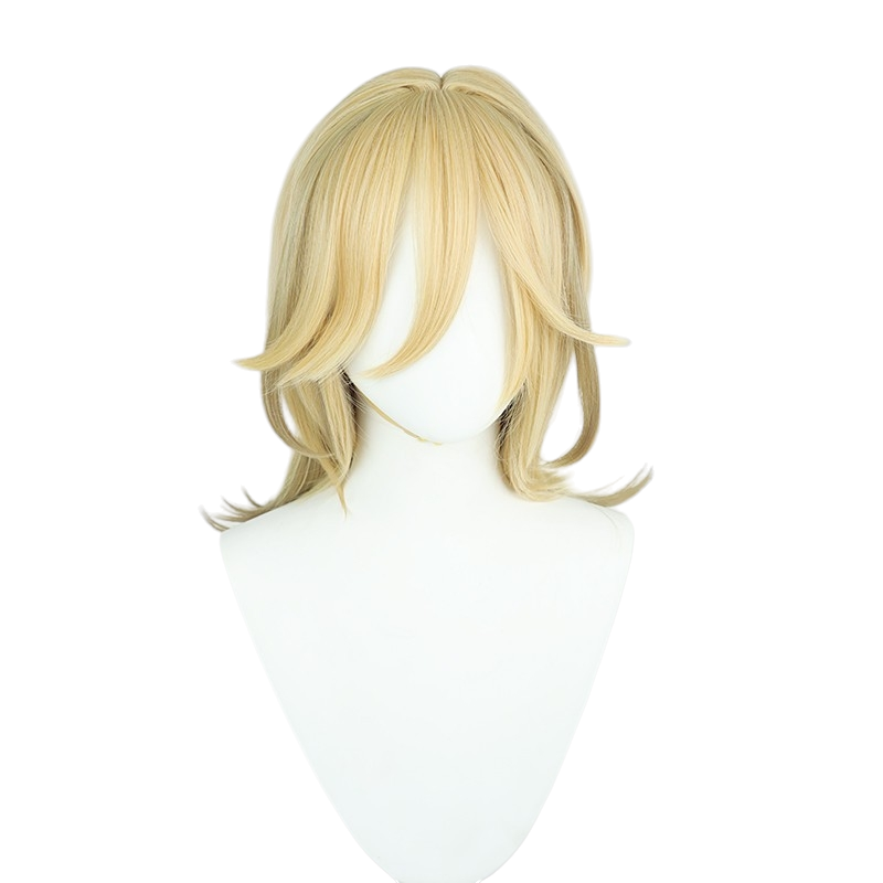 White Smoke Kaveh Cosplay Wig - Genshin Impact (Blonde/Orange Gradient) (FEVERCOS)