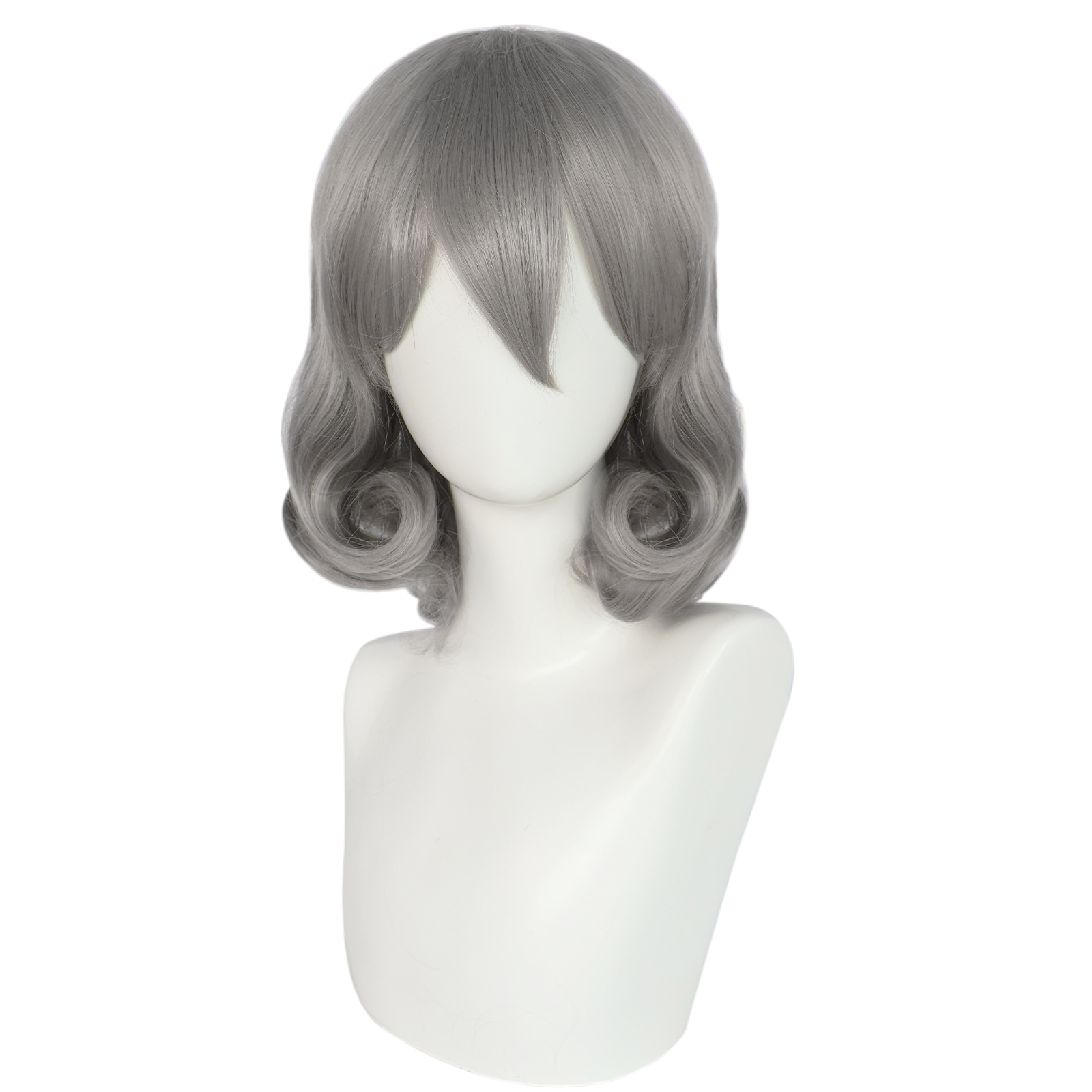 Lavender Honebami Toushirou Cosplay Wig - Touken Ranbu (Silver Bob) (FEVERCOS)