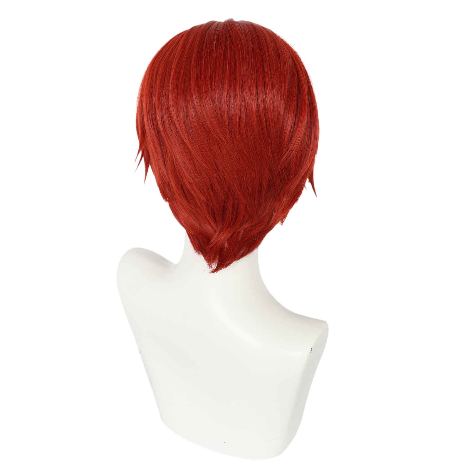 White Smoke Wonder (Protagonist) Cosplay Wig - Persona 5: The Phantom X (Dark Red) (FEVERCOS)