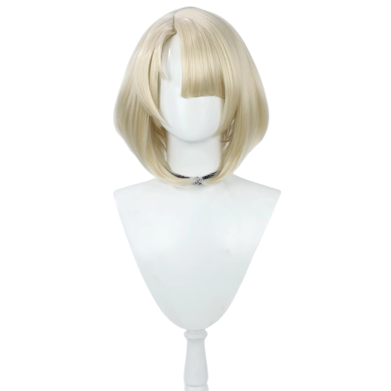 White Smoke Freminet Cosplay Wig - Genshin Impact (Ash Blonde Bob) (FEVERCOS)