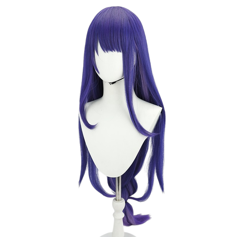 White Smoke Raiden Shogun (Boss/Magatsu) Cosplay Wig - Genshin Impact (Loose Purple) (FEVERCOS)