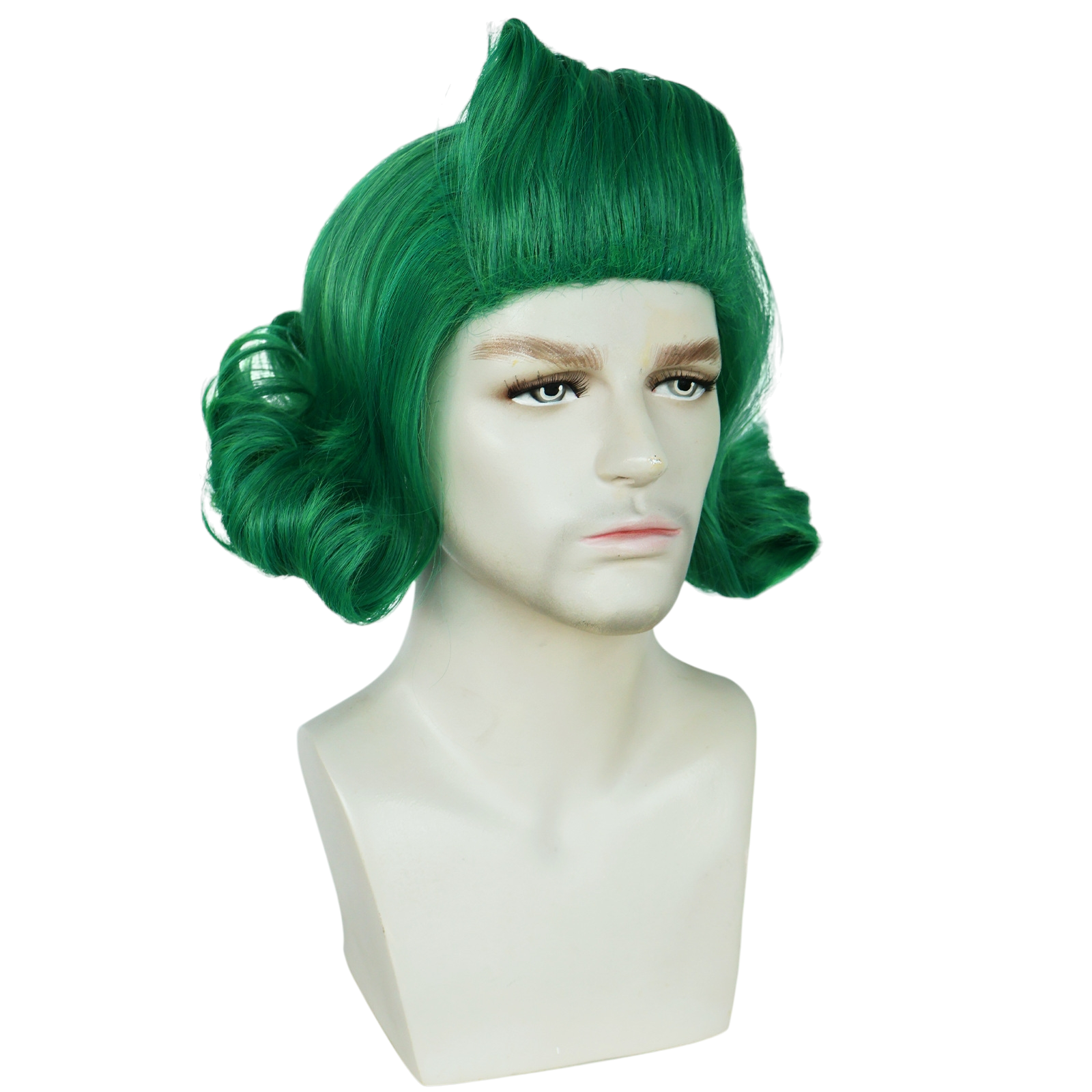 White Smoke Oompa Loompa Cosplay Wig - Wonka / Charlie and the Chocolate Factory (Green Flipped) (FEVERCOS)