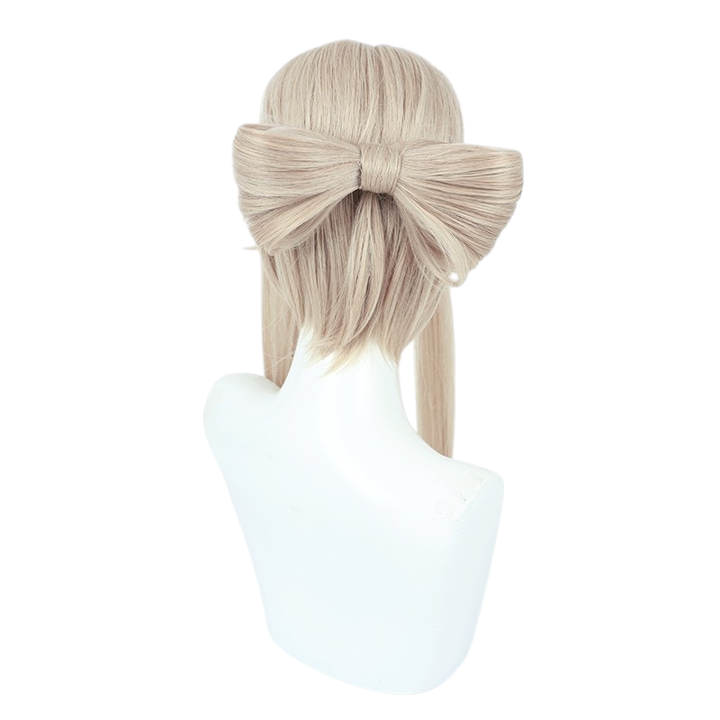 White Smoke Ningguang (Pizza Hut Collab) Cosplay Wig - Genshin Impact (Modern Updo) (FEVERCOS)