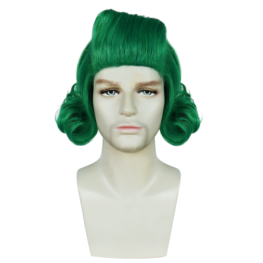 White Smoke Oompa Loompa Cosplay Wig - Wonka / Charlie and the Chocolate Factory (Green Flipped) (FEVERCOS)