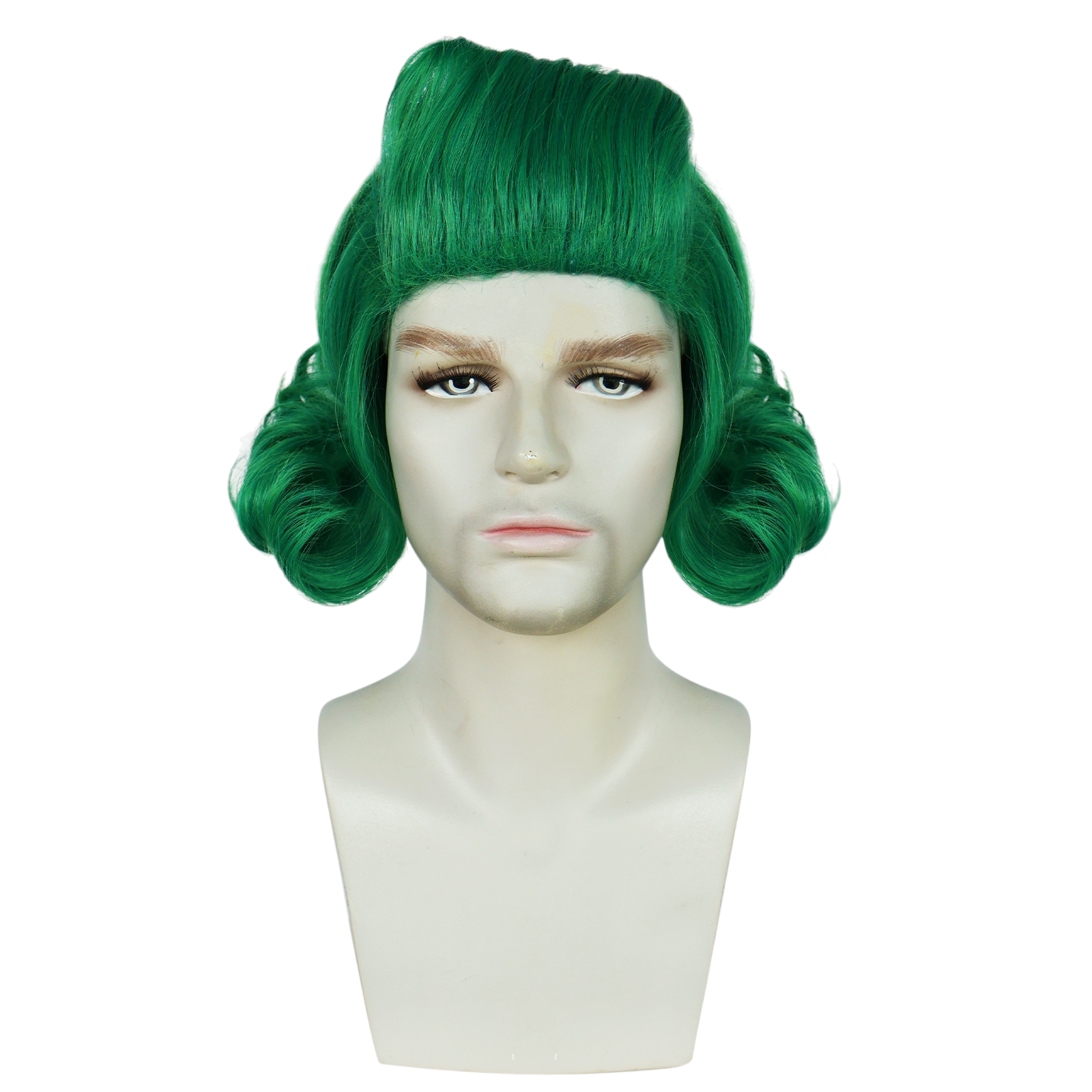 White Smoke Oompa Loompa Cosplay Wig - Wonka / Charlie and the Chocolate Factory (Green Flipped) (FEVERCOS)