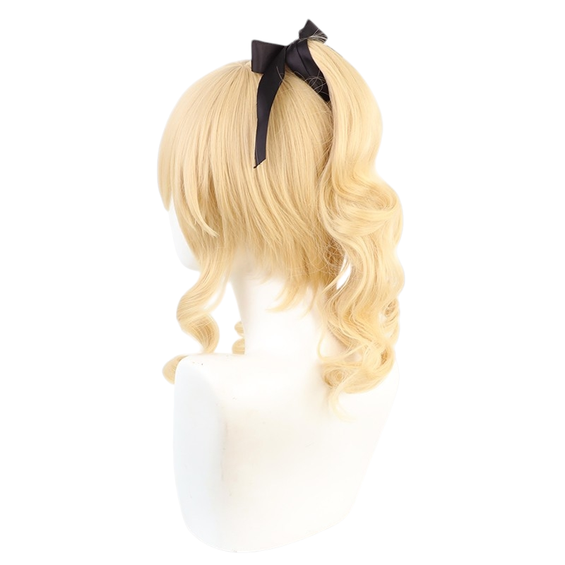 White Smoke Jean Gunnhildr Cosplay Wig - Genshin Impact (Golden Ponytail) (FEVERCOS)