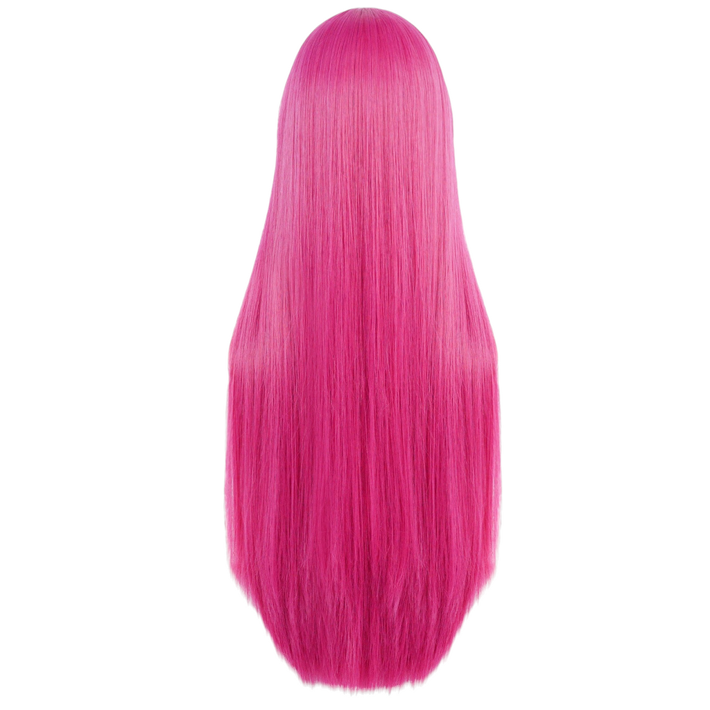 White Smoke Princess Bubblegum Cosplay Wig - Adventure Time (Pink Long Straight) (FEVERCOS)