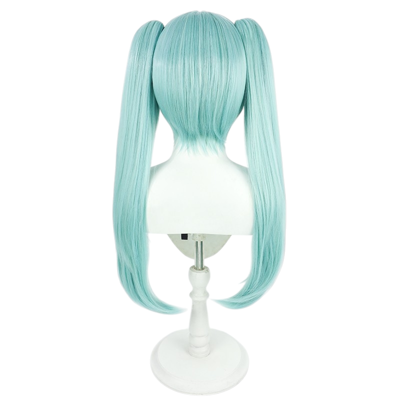 White Smoke Faruzan Cosplay Wig - Genshin Impact (Mint Green Twin Tails) (FEVERCOS)